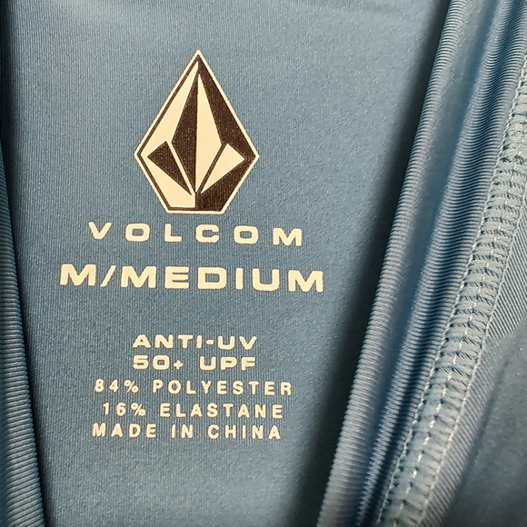 Men's Volcom Rash Guard UPF 50+ Anti UV Swim Shirt Sz M - Picture 6 of 8